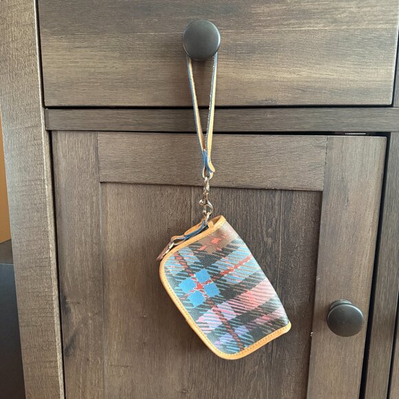 Dooney and Bourke Plaid Coin Purse/Wristlet - Picture 4 of 8